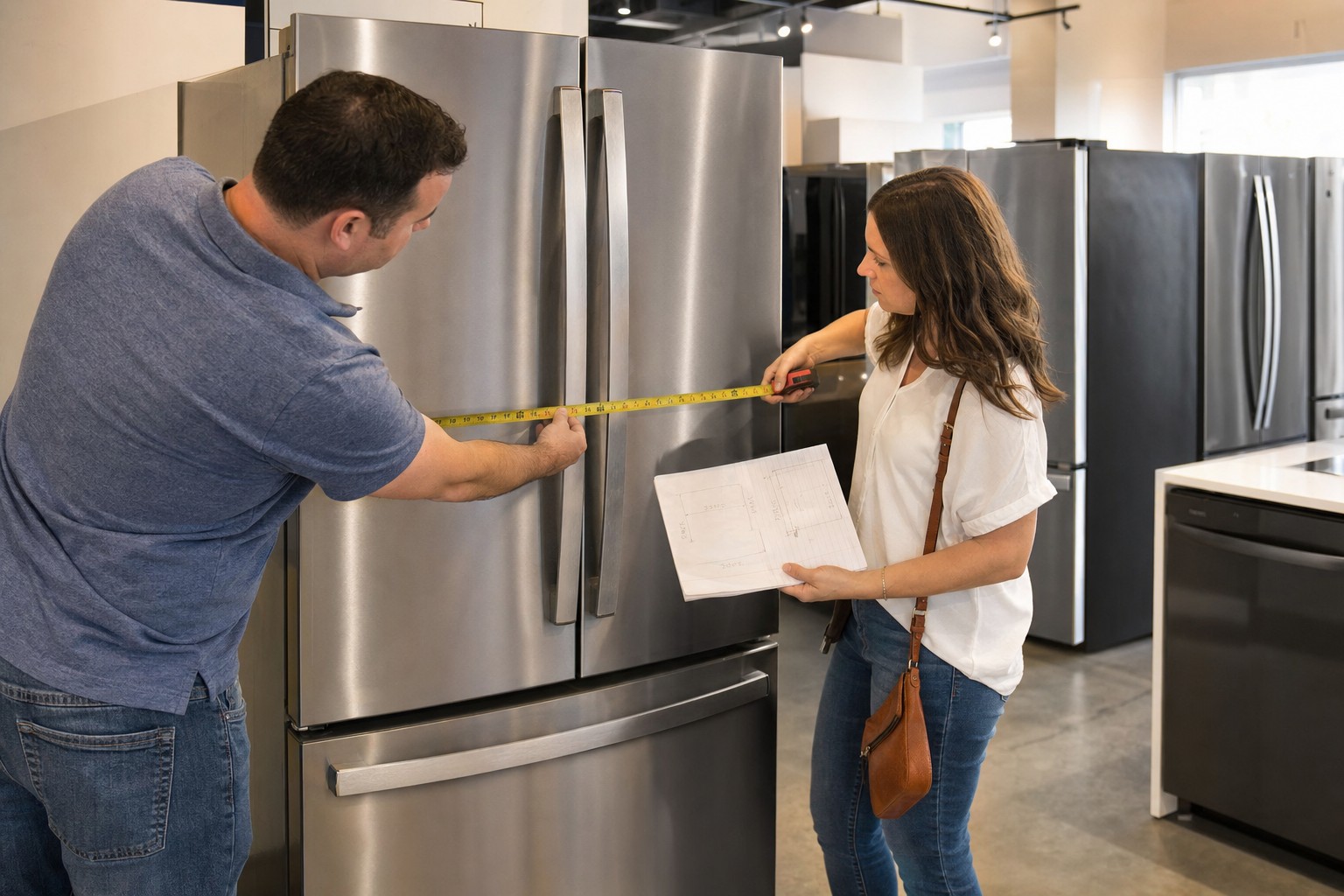 A scene related to major kitchen appliance