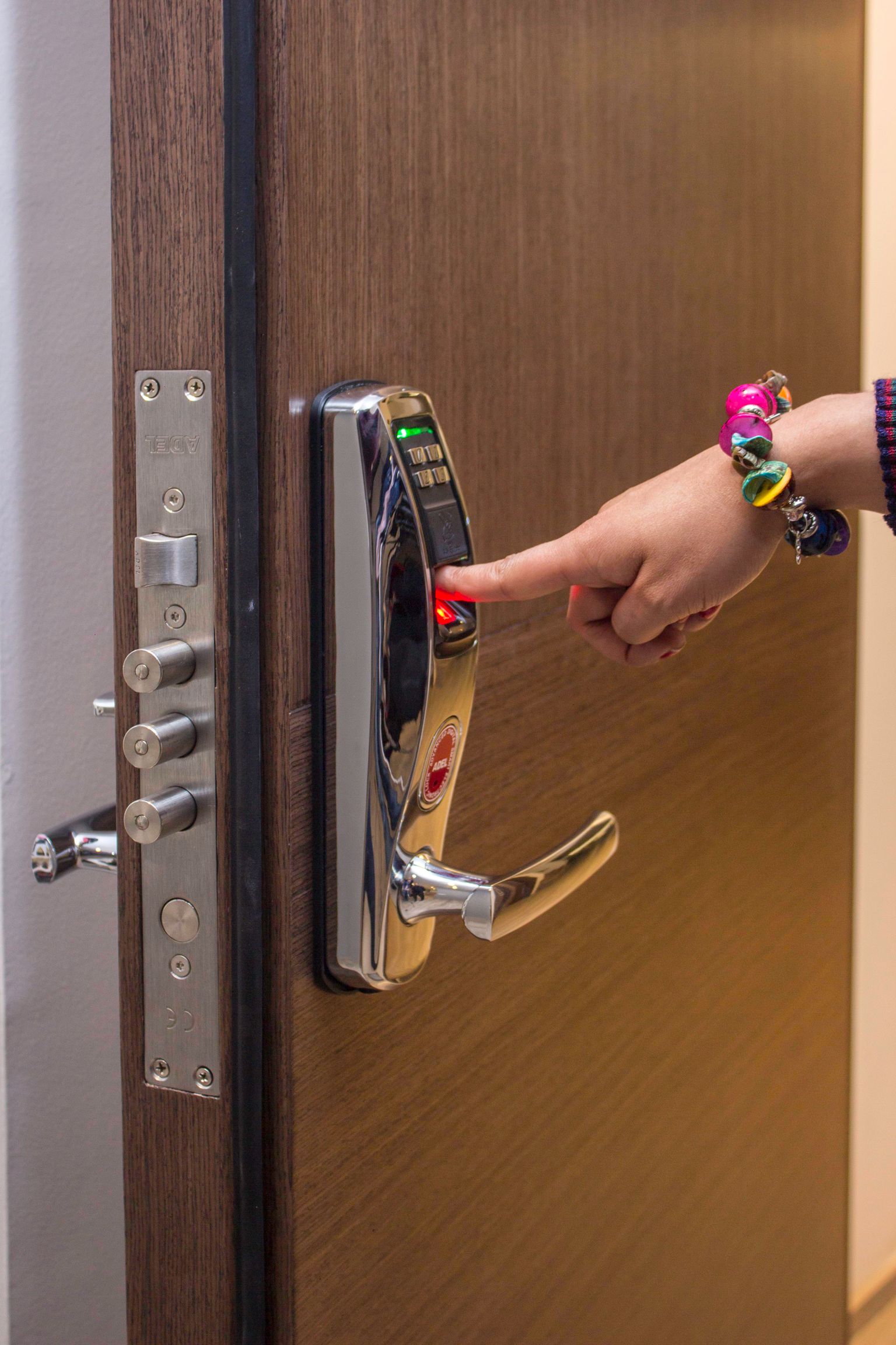 Everyday scene related to smart door lock
